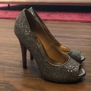 Badgley Mischka sparkle heels